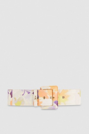 Patrizia Pepe Belt With Fabric-wrapped Buckle Colorati | 379GIKYPQ