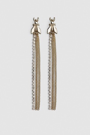 Patrizia Pepe Brass And Glass Earrings Aurii | 409XUDIBN