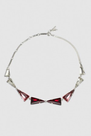 Patrizia Pepe Brass And Glass Necklace Roz | 956XRHMCW