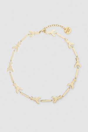 Patrizia Pepe Brass Chocker Necklace Aurii | 319THSEXP