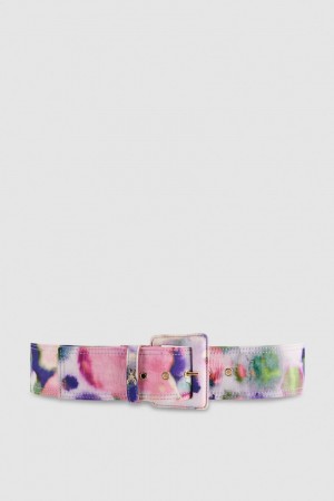 Patrizia Pepe Chiffon High-waist Belt Colorati | 618WHPFOA
