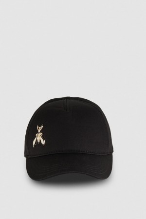 Patrizia Pepe Cotton Fly Baseball Cap Negrii | 809GVOPNW