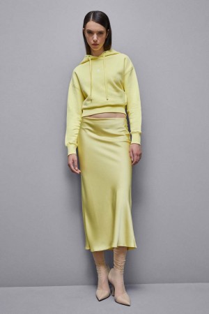 Patrizia Pepe Cotton Hoodie Galbeni | 023KRGUZY