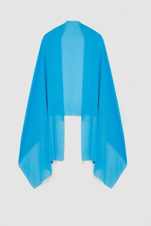 Patrizia Pepe Crepe Stole Albastri Deschis | 483WLAJZM