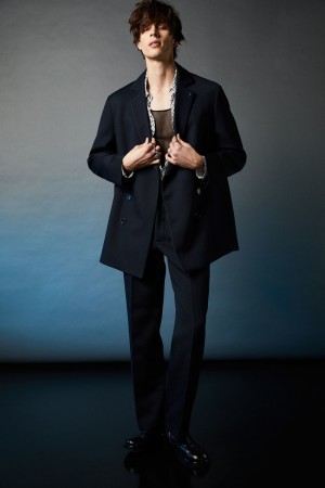 Patrizia Pepe Double-breasted Padded Coat Albastri | 189GUBHPE