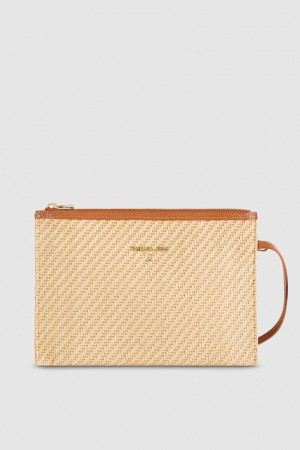 Patrizia Pepe Envelope Bag In Woven Fabric Maro | 810NKDEZL