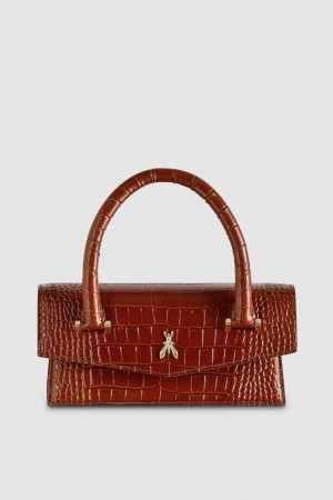 Patrizia Pepe Fly Bamby Croco Maro | 780IXLWKT
