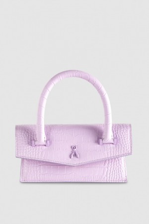 Patrizia Pepe Fly Bamby Croco Violet | 850VREZGA