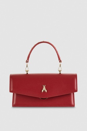 Patrizia Pepe Fly Bamby Leather Shoulder Bag Rosii | 536EYOMFW