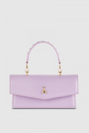 Patrizia Pepe Fly Bamby Leather Shoulder Bag Violet | 128ARNOLH