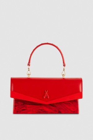 Patrizia Pepe Fly Bamby Shoulder Bag With Chain Rosii | 436HQNLTD