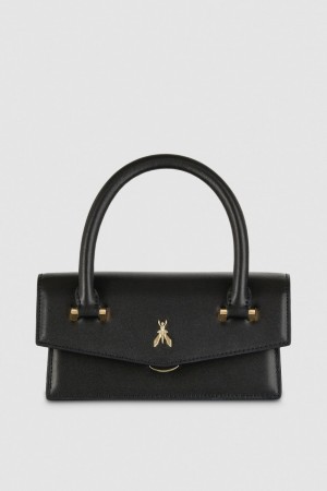 Patrizia Pepe Fly Bamby Shoulder Bag With Handles Negrii | 740VLEPKI
