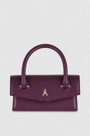 Patrizia Pepe Fly Bamby Shoulder Bag With Handles Violet | 502CTUJPI