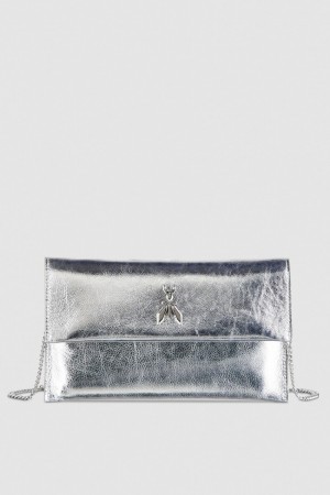 Patrizia Pepe Fly Ceremony Clutch Argintii | 234HAZECN