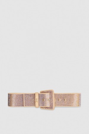 Patrizia Pepe High-waisted Belt With Rhinestones Roz | 341WIQAGB