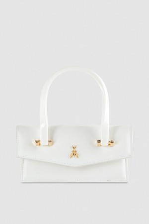 Patrizia Pepe Leather Shoulder Bag With Snap Closure Albi | 906QCTXNB