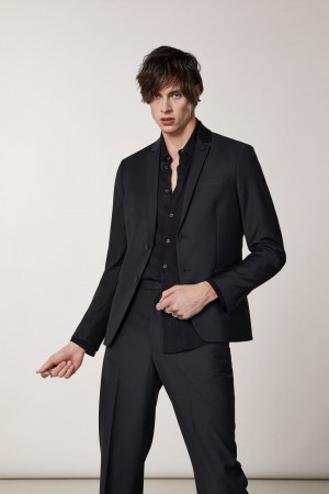 Patrizia Pepe Lined Cool Wool Blazer Negrii | 920WKVXFE