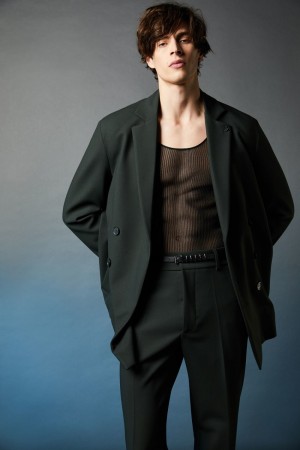 Patrizia Pepe Lined Double-breasted Coat Verzi | 602VMAOZG