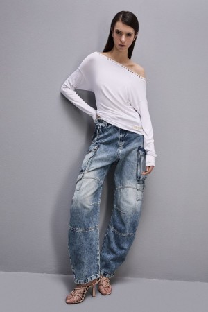 Patrizia Pepe Long-sleeved Jersey Sweater Albi | 354KCEPHV
