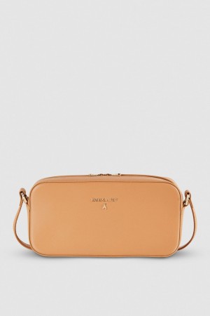 Patrizia Pepe Medium Graphic Case Shoulder Bag Bej | 713WAJLFY