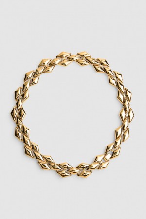 Patrizia Pepe New Chain Brass Necklace Aurii | 082SNLFCK