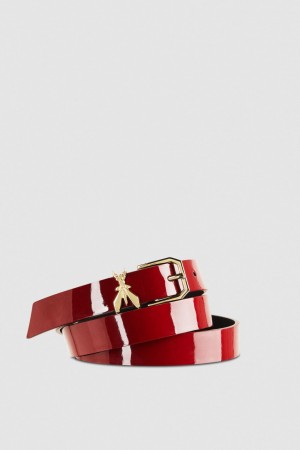 Patrizia Pepe Patent Leather Belt Rosii | 130MYPVZI