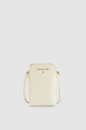 Patrizia Pepe Phone Holder With Shoulder Strap Bej | 739CIFTOW