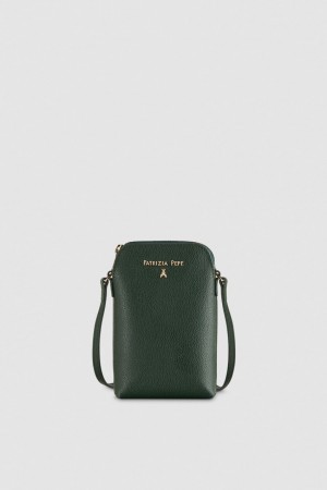 Patrizia Pepe Phone Holder With Shoulder Strap Verzi | 831ULKBCP