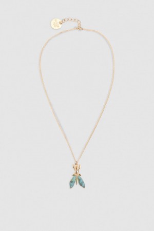 Patrizia Pepe Precious Fly Mini Necklace Verzi | 829OKBDYQ