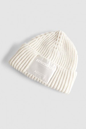 Patrizia Pepe Ribbed Fabric Hat Bej | 726PCUVYT