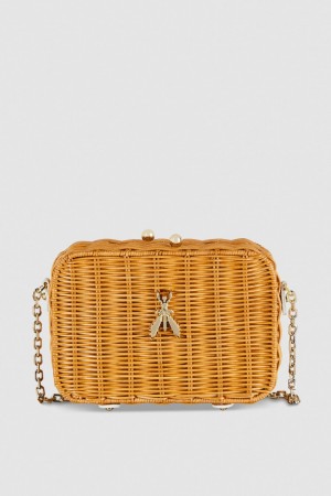 Patrizia Pepe Wicker Shoulder Bag Albi | 632MTNJCI